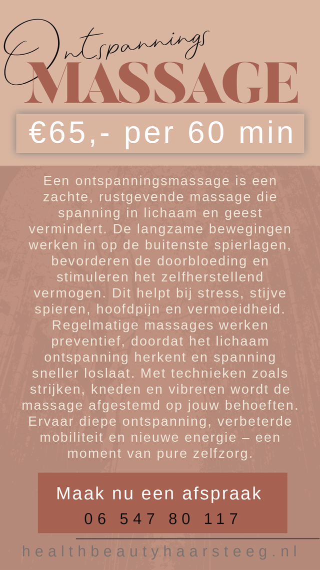 Ontspanningsmassage